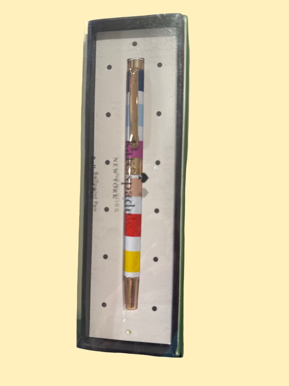 Kate Spade Striped Multi-Color Ballpoint Pen